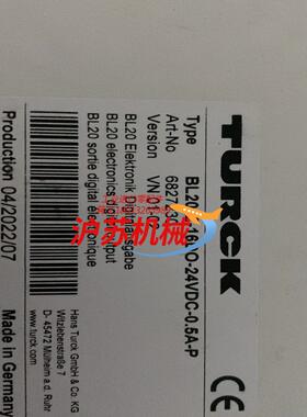 TURCK全新原装图尔克模块BL20-E-16DO-24VD