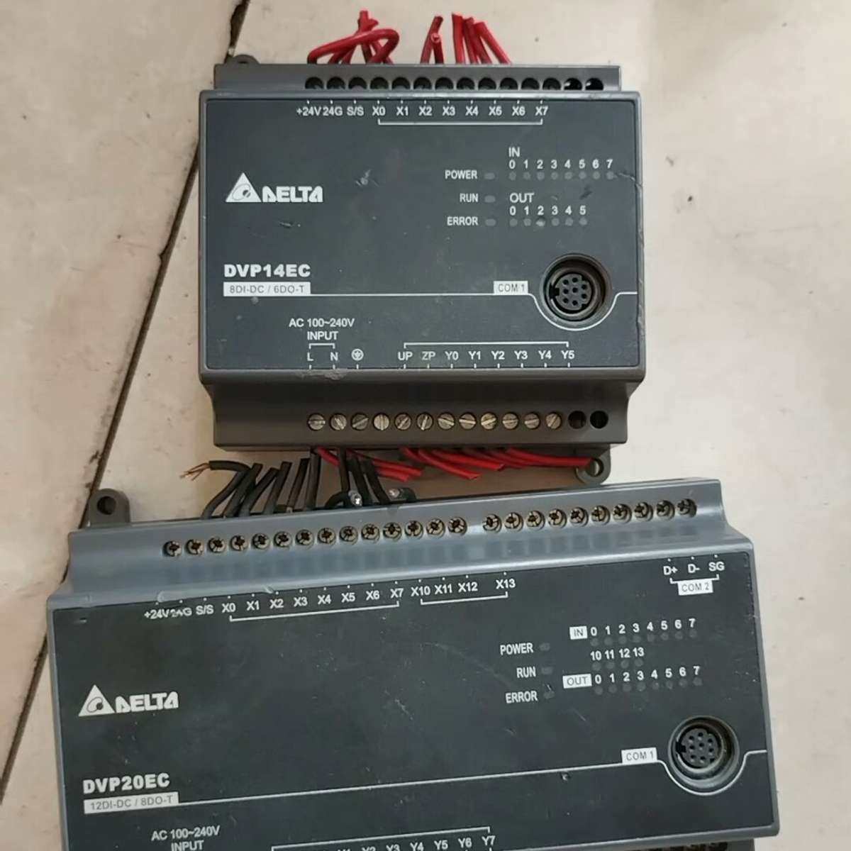 plc两台，DVP14EC00T3,DVP20EC0