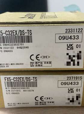 PLC模块FX5-C32EX/DS-TS，全新原装正品，