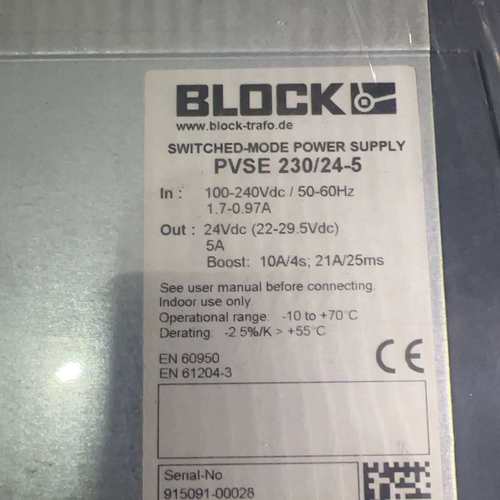 BLOCK电源，PVSE230/24-5，现货，成色