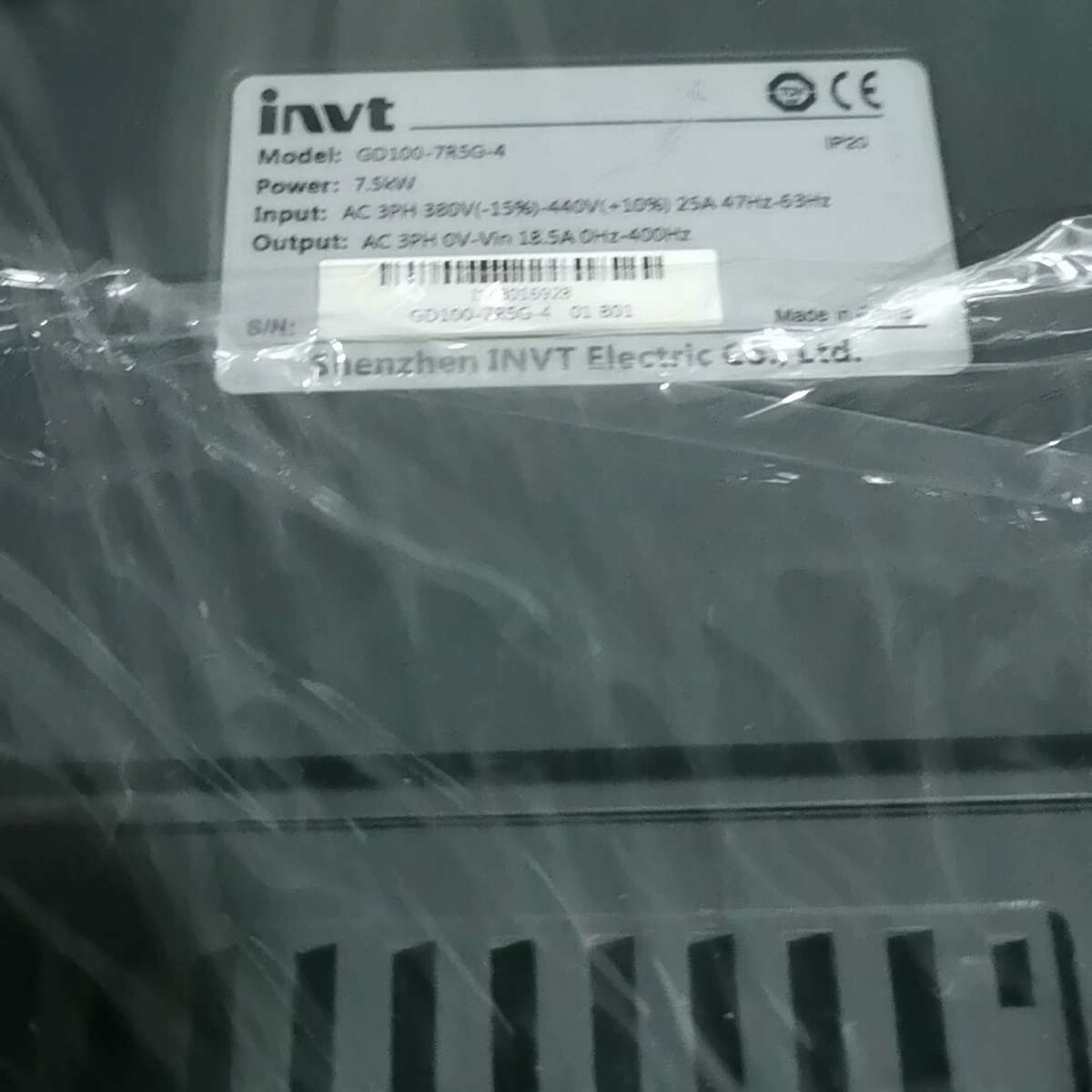 英威腾变频器GD100380V7.5kw功能正常输出正常，缺