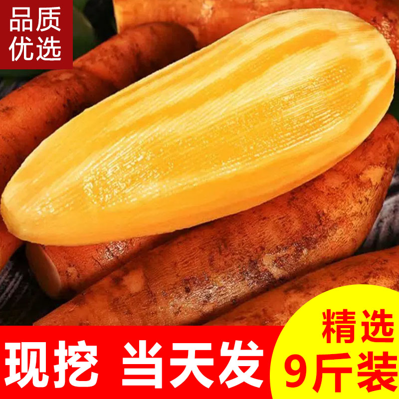 云南天山雪莲果新鲜水果当季现挖脆甜红心雪连果时令大果整箱包邮