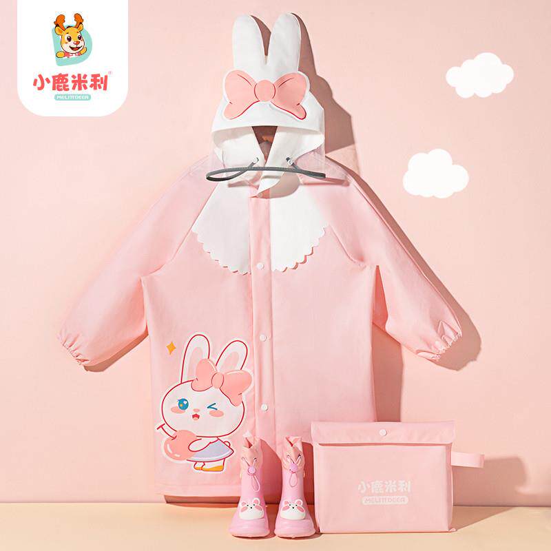儿童雨衣女孩3岁幼儿园雨鞋套装轻便全身防水1中小童宝宝上学雨披