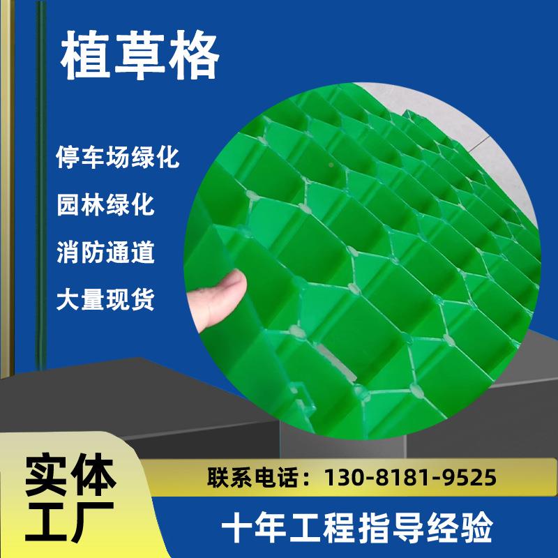 植265草料格花平口塑料网格p停车场草植板绿化砖优质材hde土工材