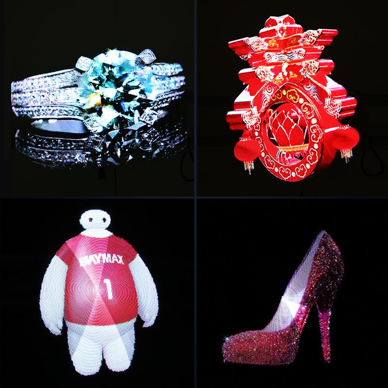 530cm4叶D 全息告IGB-Z2风扇广l告灯高清手机WiFi全息技术广灯光o