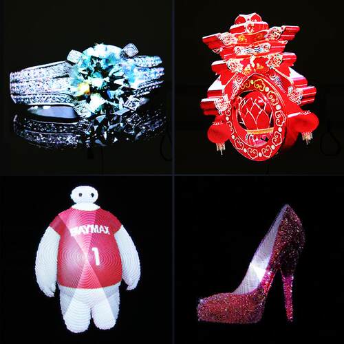 530cm4叶D 全息告IGB-Z2风扇广l告灯高清手机WiFi全息技术广灯光o