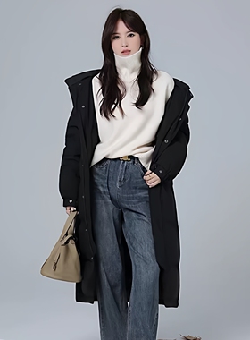 2026年新款【断码清仓】羽绒服凸乆鸟CV长男女超长过膝冬加厚宽松