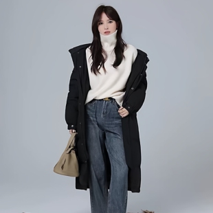 2026年新款【断码清仓】羽绒服凸乆鸟CV长男女超长过膝冬加厚宽松