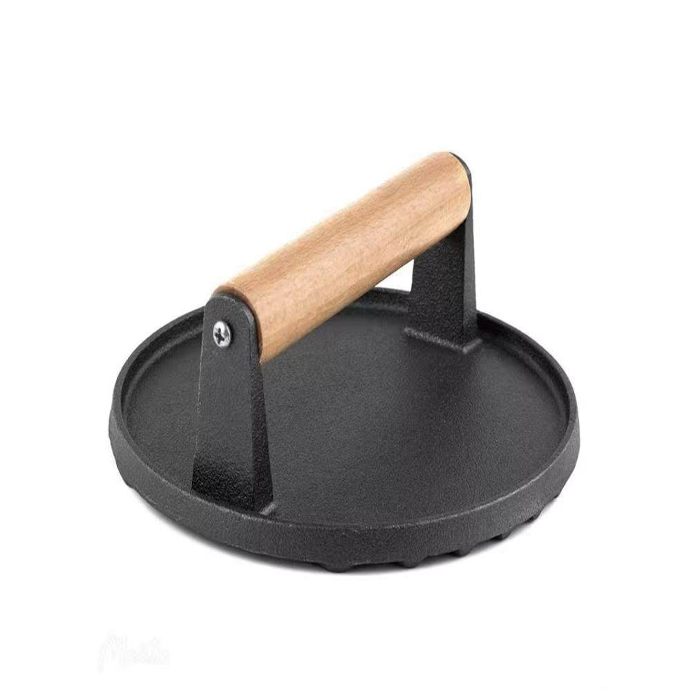 烧烤铸铁压板平底锅压肉板铁板牛排压肉板西餐煎肉压盘17CM带条纹,厨房/烹饪用具,烧烤盘,淘宝优惠券,粉丝福利购,淘宝优惠卷