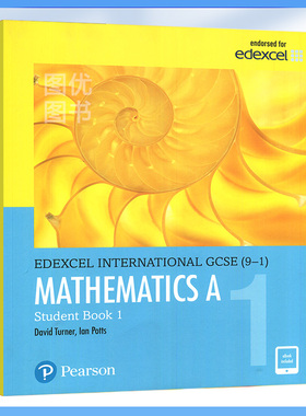 培生爱德思考试教材IGCSE数学A1/2(含电子书) Edexcel International GCSE (9-1) Mathematics A Student Book 1/2 英国中学课程
