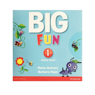 原版(第一版)Big Fun 1/2/3 Active Teach 一二三级电子白板软件课件培生出版社朗文幼儿英语3-6岁美式发语启蒙教材教学一体机软件