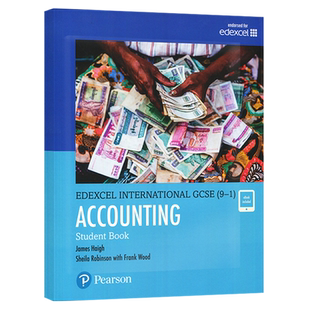 培生爱德思考试教材IGCSE会计(含电子书) Pearson Edexcel International Gcse (9-1) Accounting 学生书 国际学校中学生英语课程