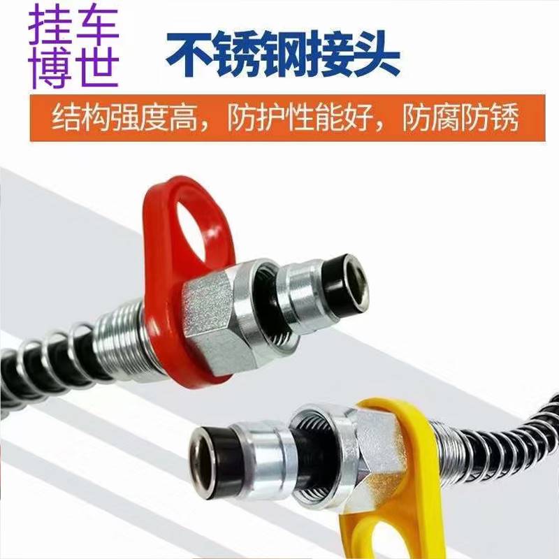 半挂车螺旋气管挂车气管拖车头连接气管刹车气管大圈PU管耐高低温