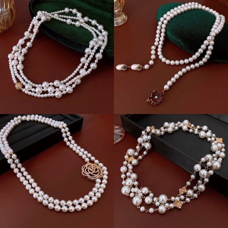 气质轻奢小众项链饰品批发叠戴