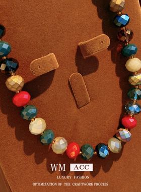 串珠气质锁骨链项饰百搭复古项链