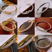 手环手饰轻奢小众韩国高级感手镯女同款 锆石饰品字母设计感小红书