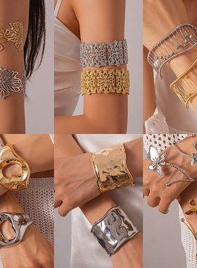 手镯轻奢编织镂空网格高级感跨境