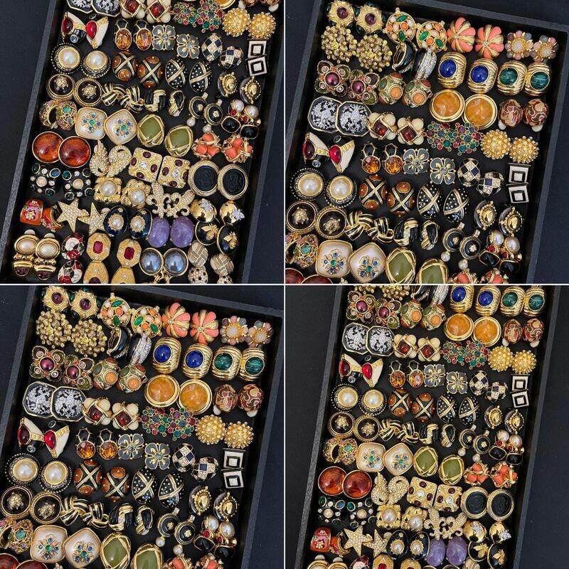 耳饰vintage复古精致银针耳钉感