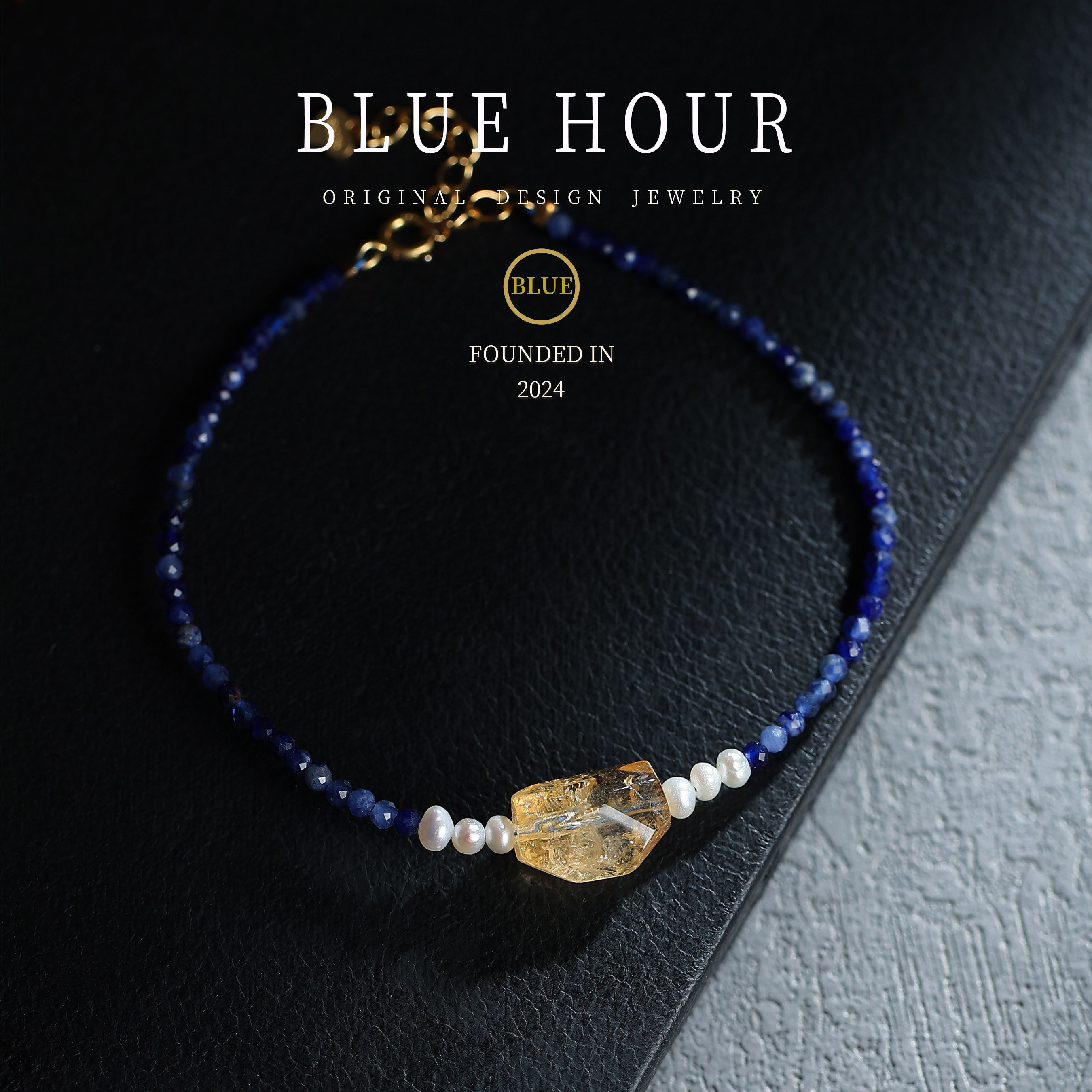 Blue hour天然青金石手链女款高级感小米珠天然黄水晶珍珠手链,饰品/流行首饰/时尚饰品新,手链,淘宝优惠券,粉丝福利购,淘宝优惠卷