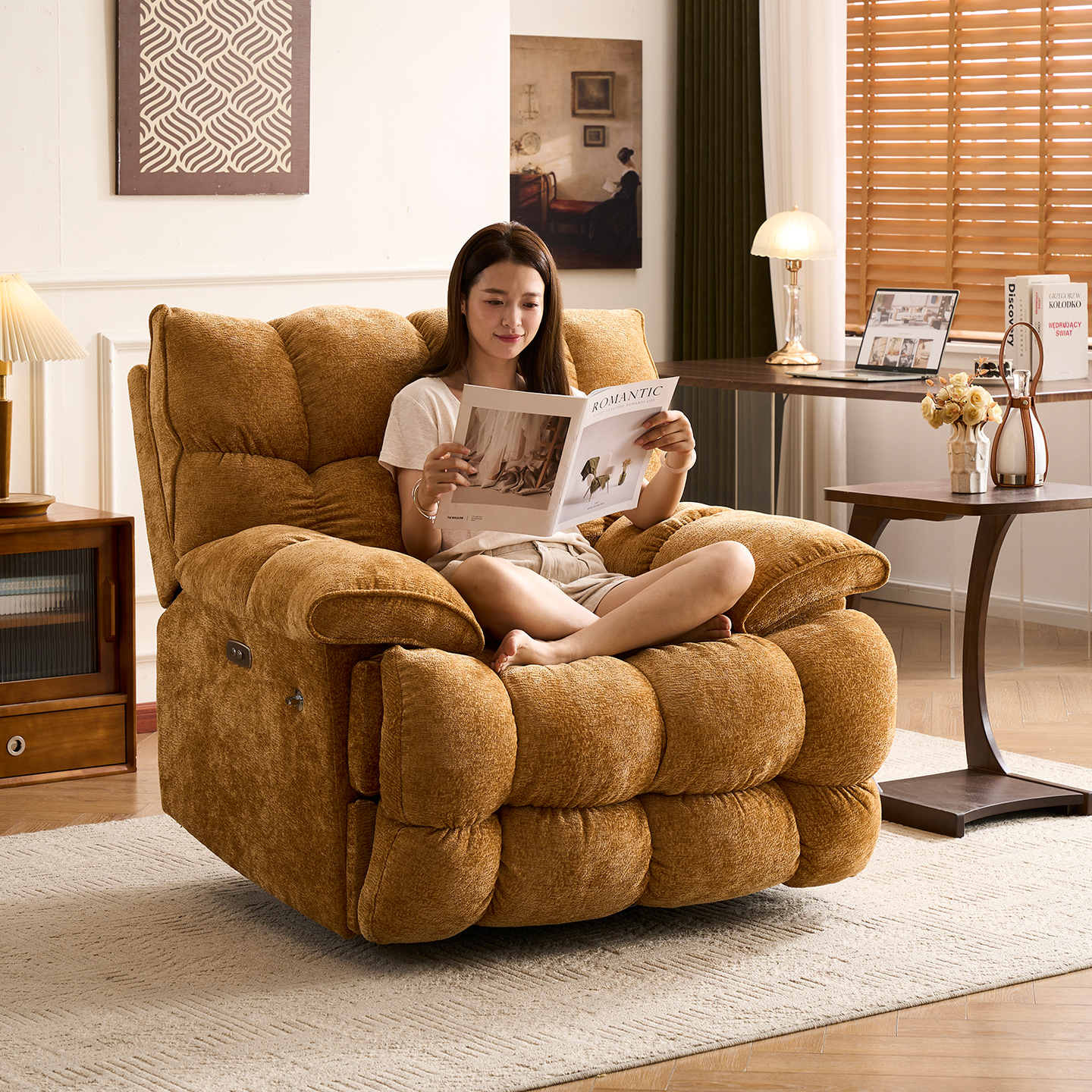 云朵懒风多功能按摩沙发可睡可躺