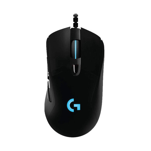 罗技G403HERO游戏鼠标有线8键可编辑宏G402电竞RGB灯光吃鸡宏配重