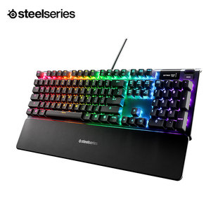 SteelSeries赛睿Apex 5有线电竞游戏键盘磁吸腕托静音薄膜轴RGB灯