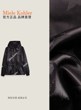 秋季新款高级感连帽拉链印花外套女MKAQ82807【澳门小源同款】