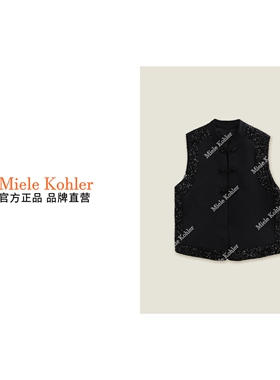 新款新中式国风立领钉珠时尚百搭马夹MKOMB52283