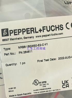 [汇生工控]全新原装NRB8-18GM50-E2-C-V1正品倍加福传感