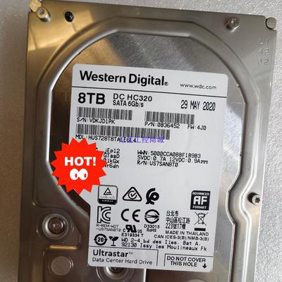 [汇生工控]WD西部数据 8T  HUS728T8TALE6L4 8T