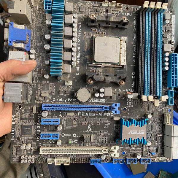 【汇生】华硕F2A85-m主板,带A10 5800kcpu,没有挡板【议价】