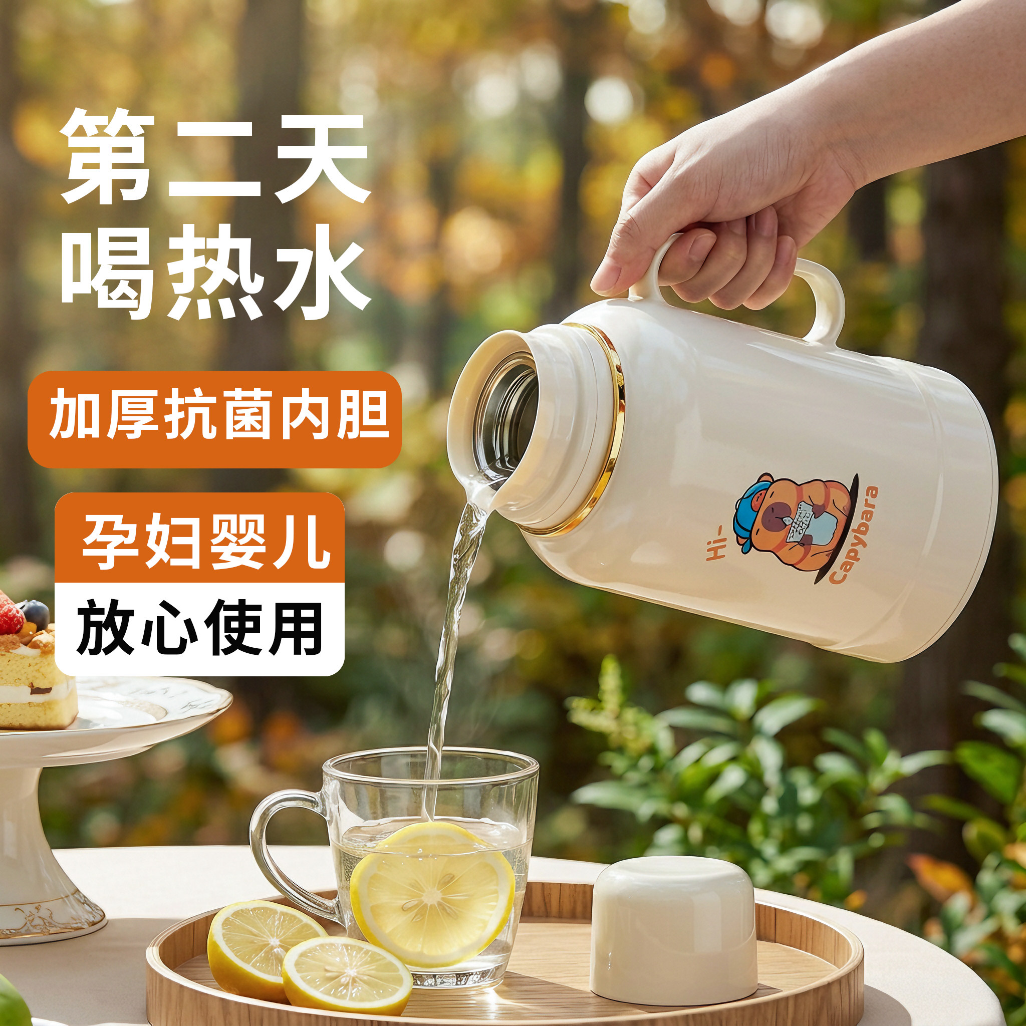保温壶家用2026新款保温小热水瓶玻璃内胆保暖壶暖水壶办公室暖瓶图片
