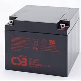 CSB蓄电池 12V26AH GPL12260 12V26AH 电瓶UPS电池 代替 GP12260