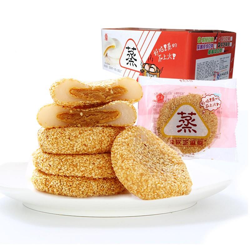 传统糕点糯米糍粑饼整箱早餐早点老人爱吃的软芝麻爽零食特色小吃