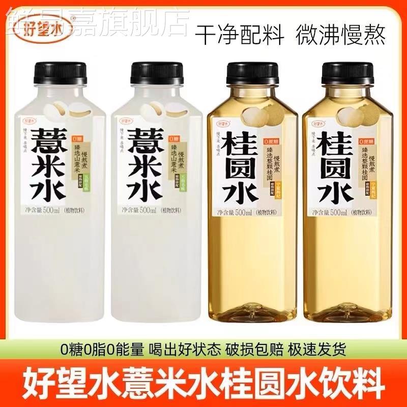 好望水薏米桂圆陈皮水500ml椰香植物饮料桂圆水自然新鲜瓶装