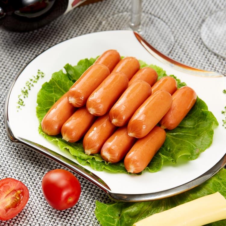 纯肉培根片原切儿童手抓饼三明治烘焙专商用火腿肠