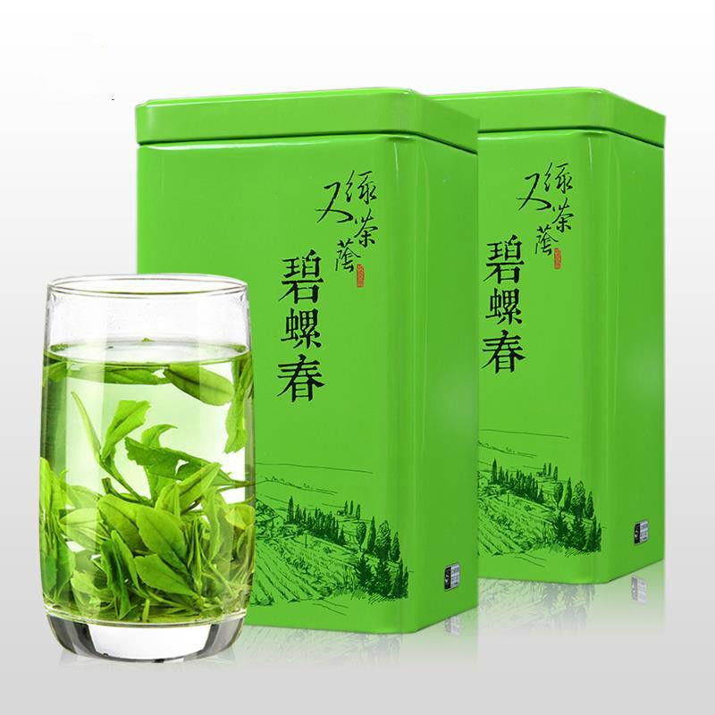 超值新春茶 雨前茶碧螺春礼盒装 高山绿茶 罐装散装500g茶叶