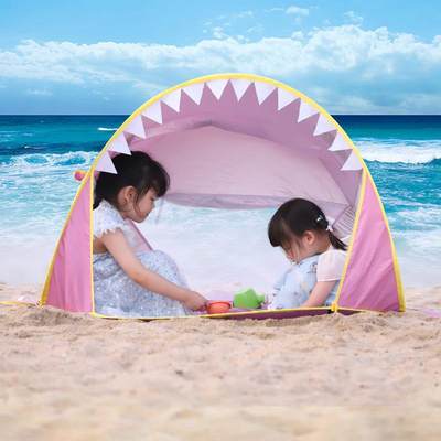 Kenpuaz儿童户外沙滩帐篷单层迷彩西决双人易单层帐速開一居室