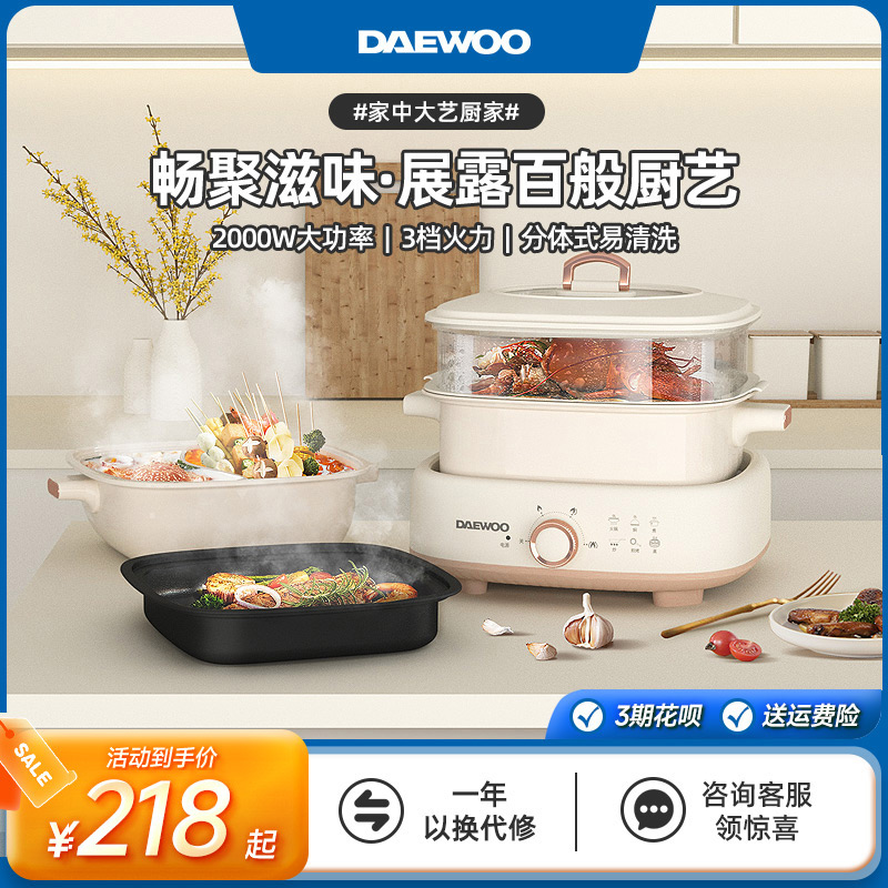 大宇料理锅多功能煮分体式家用