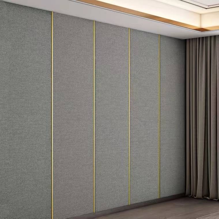 亚麻墙布自粘高档办公室过道走道客厅背景墙装饰防水墙咔立体壁布