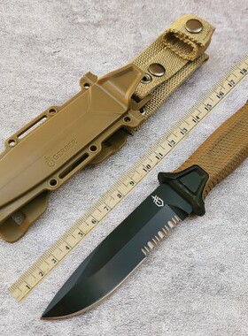 【BG戈博】户外刀贝尔二代战术荒野多功能野外丛林砍柴一体生存刀