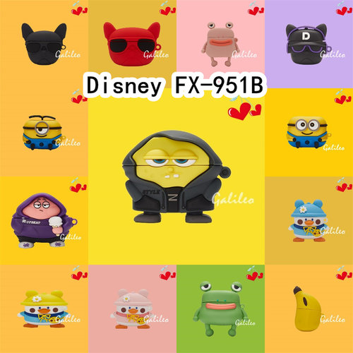适用于迪士尼Disney FX-951B  耳机套卡通纯色保护套硅胶软壳无线蓝牙耳机壳防摔情侣潮充电仓盒子NO.2