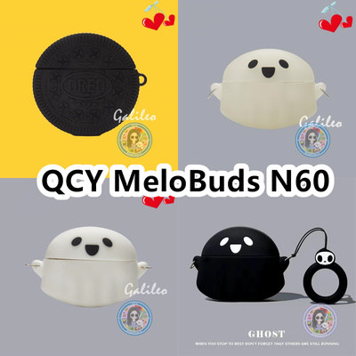 适用于QCY MeloBuds N60卡通耳机套保护套硅胶软壳无线蓝牙耳机壳防摔情侣潮充电仓盒子