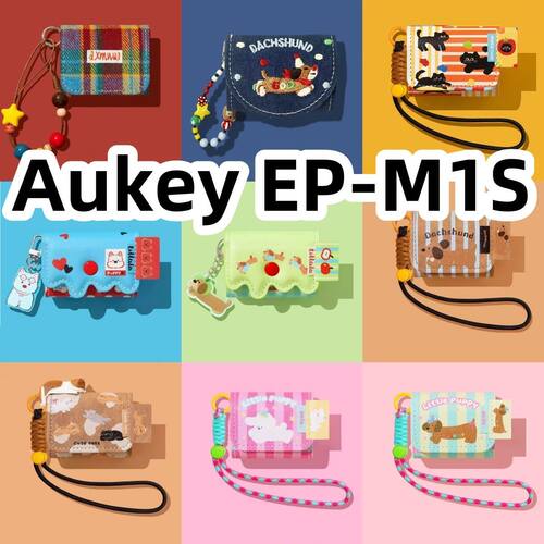 适用于Aukey EP-M1S耳机套一体翻盖皮套保护套手链款防摔