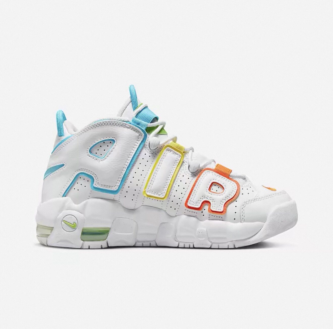 Nike耐克大童鞋Air More大Air字母图案中帮女鞋FJ4624-100太原仓