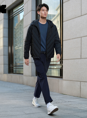 LNG秋季新款宽松休闲多口袋羊毛梭织长裤抽绳工装裤男装