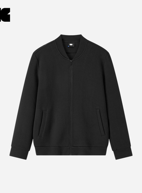 LNG23春秋新款空气棉针织拉链外套宽松休闲时尚通勤上衣男SDCC010