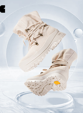 LNG未来玩家 新款 男女同款/Vibram厚底机能绑缚马丁靴