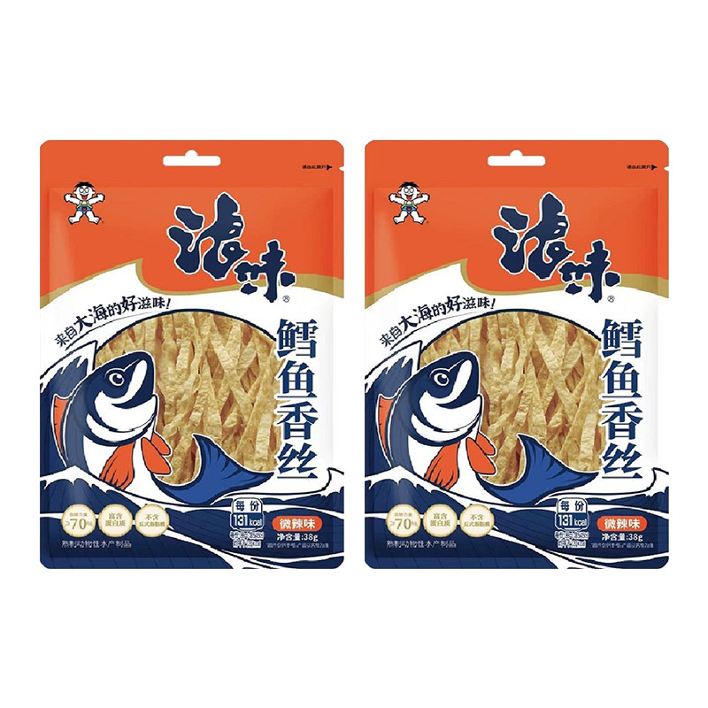 旺旺鳕鱼38g*4包香丝系列微即食鱿鱼零食