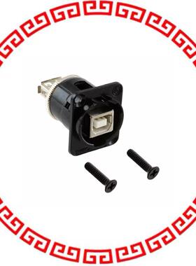 EHUSBBABXPKG CONN EH USB B-A BLACK 4-40SCREW